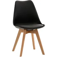 TPFLiving Esszimmerstuhl, Schwarz, Textil, 49x83x50 cm, Esszimmer, Stühle, Esszimmerstühle,