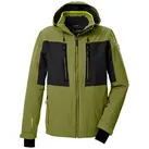 Killtec Skijacke KSW 47 MN SKI JCKT Herren Skijacke: wasserdicht, atmungsaktiv, abnehmbare Kapuze grün XL (52)