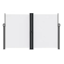 vidaXL Seitenmarkise 160 x 600 cm Weiß Polyester