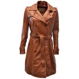 Zimmert Leather Ledermantel Tilly washed Lammnappa, Cognac Braun, Mocca, Schwarz Trenchcoat braun 40