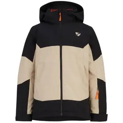 Ziener Winter-Skijacke Agimo (wasserdicht, winddicht, warm) schwarz/braun Kinder