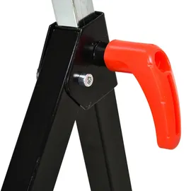 Homcom Rollenbock, Rollenauflage, Verstellbarer Rollenständer, Metall, Schwarz,