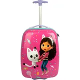 Undercover - Polycarbonat Trolley - Gabby's Dollhouse - 16 Inch - mit Spanngurten und Reißverschlussfach - Teleskopstange - leicht und robust - für Kinder