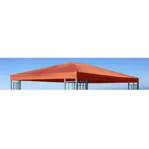 GRASEKAMP Qualität seit 1972 Ersatzdach zu Aluoptik Pavillon 3x4m Terrakotta Rankpavillon universell