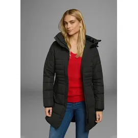 POLARINO Wintermantel POLARINO, Damen, Gr. 40, schwarz, Obermaterial: 100% Polyester. Futter: 100% Polyester. Wattierung: 100% Polyester, Rippstrickbündchen, Mäntel Wintermantel, Warm wattiert. Obermaterial wasserabweisend und winddicht.