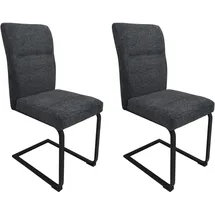 Hti-Living Esszimmerstuhl Liron Polyester grau 2er Set