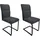 Hti-Living Esszimmerstuhl Liron Polyester grau 2er Set