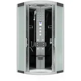 AcquaVapore Komplettdusche Duschkabine Fertigdusche Dusche D58-23M1-EC 100x100 cm mit 2K Scheiben Versiegelung