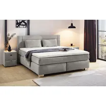 Jockenhöfer Boxspringbett »Romana, inkl. 7-Zonen-TTFK-Matratze« KS-Topper, verschiedene Härtegrade und Bettbreiten wählbar, grau