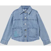 s.Oliver Jeanshemd mit Used-Effekt und Stickerei - 104