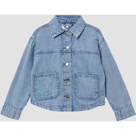 s.Oliver Jeanshemd mit Used-Effekt und Stickerei - 104