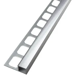 Quadratprofil / Ecken Aluminium silber, hochglanzeloxiert | Quadrat-Eckstück Aluminium - 8,0 mm