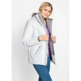 bonprix Winterjacke BONPRIX "Winterjacke in 2-in1 Optik", Damen, Gr. 50, weiß (wollweiß), Web, Obermaterial: 100% Polyester. Futter: 100% Polyester.