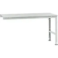 Manuflex Ansatztisch UNIVERSAL Standard, Tischplatte Kunststoff, 1750x1000, lichtgrau