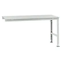 Manuflex Ansatztisch UNIVERSAL Standard, Tischplatte Kunststoff, 1750x1000, lichtgrau
