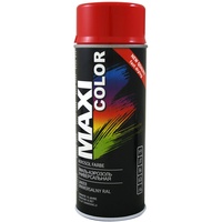 Maxi Color NEW QUALITY Sprühlack Lackspray Glanz 400ml Universelle spray Nitro-zellulose Farbe Sprühlack schnell trocknender Sprühfarbe (RAL 3001 signalrot glänzend)