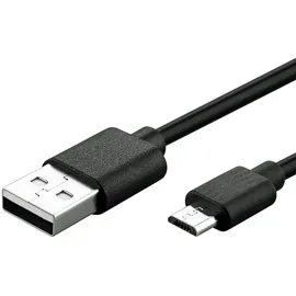 goobay Dual Ladeset 2,4 A, Netzteil mit 2x USB-Ausgang inklusive USB-Ladekabel, schwarz