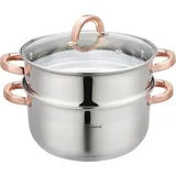 Klausberg Dampfgarer 3-teilig 24 cm KB-7734 Gold/Silber