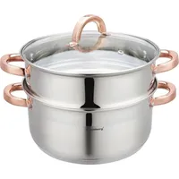 Klausberg Dampfgarer 3-teilig 24 cm KB-7734 Gold/Silber