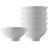 Thomas Porzellan Geschirr-Set Trend Weiss Schale 11 cm Set6, Porzellan weiß