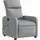 vidaXL Massagesessel Elektrisch Stoff 89,5 x 95,5 x 0 cm Hellgrau mit Vibrationsmassage