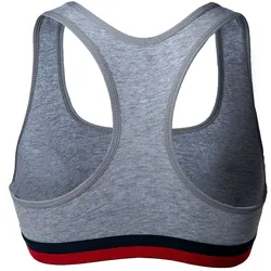 FILA Damen Bustier, Vorteilspack - Bra, Sport-BH, Racerback, Cotton Stretch, XS-XL Grau S 3 Bustiers (3x1B)