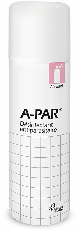 A-PAR Désinfectant antiparasitaire - Aérosol 125g 200 ml spray