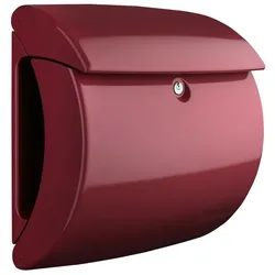 Burg Wächter Kunststoff-Briefkasten Piano Merlot