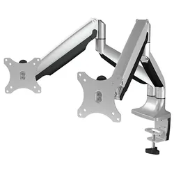 ICY BOX IB-MS504-T Monitorständer mit Tischhalterung für zwei Monitore bis zu 32" 81 cm Bildschirmdiagonale