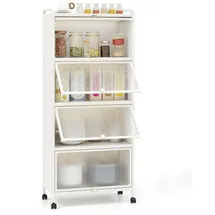 Costway Küchenregal 5-stufig 32 x 60 x 154 cm Schwarz