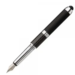 Heri Promesa Stamp & Touch Pen 80321 Füllfederhalter schwarz (33x8 mm Textstempel