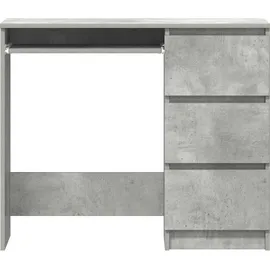 vidaXL Schreibtisch Betongrau 90x45x76 cm Holzwerkstoff