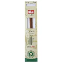 Prym 224130 Strumpfstricknadeln CUBICS NATURAL 15 cm 2,00 mm