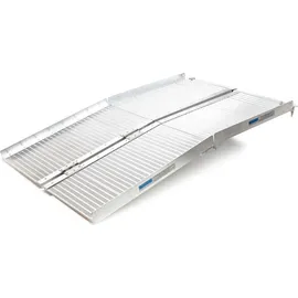 XPOtool Rollstuhlrampe doppelt faltbar 122 cm 270 kg schwarz Gehhilfe
