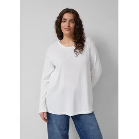 s.Oliver Basic Longsleeve Weiß 4XL