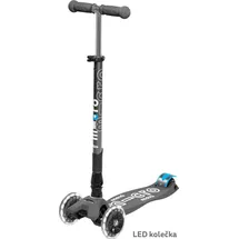 Micro Mobility Maxi Micro Delux faltbar LED volcano grey