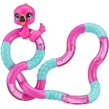 Tangle 8502 Fidget Toy Junior Pets Serie mit Tierfigur Flamingo, Antistress Finger Spielzeug, fördert Feinmotorik, beliebig dreh- und kombinierbar, Motorikspielzeug für Kinder ab 3 Jahre, Rosa / Blau