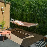AMANKA Outdoor Hängematte mit Gestell - 310cm Hängemattengestell 190x80 Stabhängematte