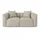 VCM Couch Textil 2-Sitzer Hellgrau