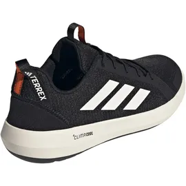 adidas Terrex Boat Climacool Wanderschuhe - Core Black / Chalk White / Semi Impact Orange - EU 43 1/3