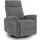 MCombo Relaxsessel 7011 grau 83 x 106,5 x 88 cm mit Liegefunktion und Drehfunktion