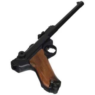 Deko Waffe Luger P08 Artillerie, ultralang, Pistole 08, Parabellum-Pistole, Holzgriff