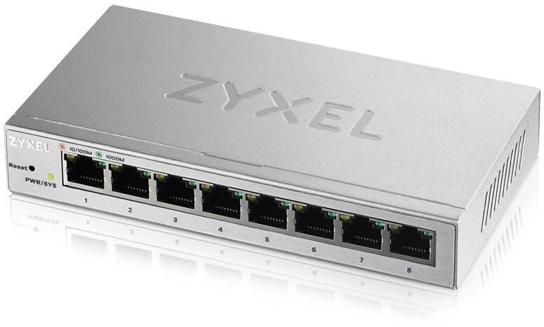 Zyxel Switch 8-Port Gigabit Ethernet lüfterlos Web managed