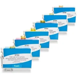 Alternativ zu Epson T0791-T0796 Tinten Spar-Set (BK,C,M,Y,LC,LM) 6 Stück
