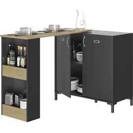 Gami Bartisch Manchester 94 x 93 x 45 cm Schwarz