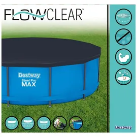 BESTWAY Abdeckplane schwarz Ø 3,66 m