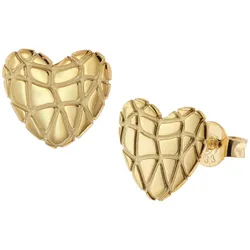 trendor 41132 Ohrringe für Damen Gold 333 / 8K Designer Herz
