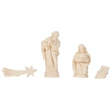 efco – Miniatur Krippefiguren 40 mm 4 Teile, elfenbeinfarben