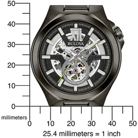 BULOVA 98A179 Klassik Automatik Herrenuhr 46mm 10ATM