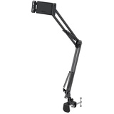 Xlayer Tablet-Halterung mit Schwenkarm Black, Tablet Halterung, Schwarz